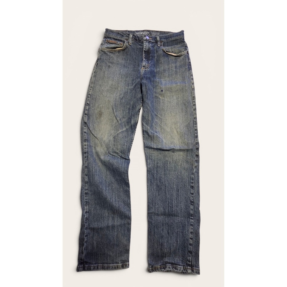 Wrangler Advanced Comfort MGW15CS Mens 30x32 Medium Wash Straight Leg Jeans
